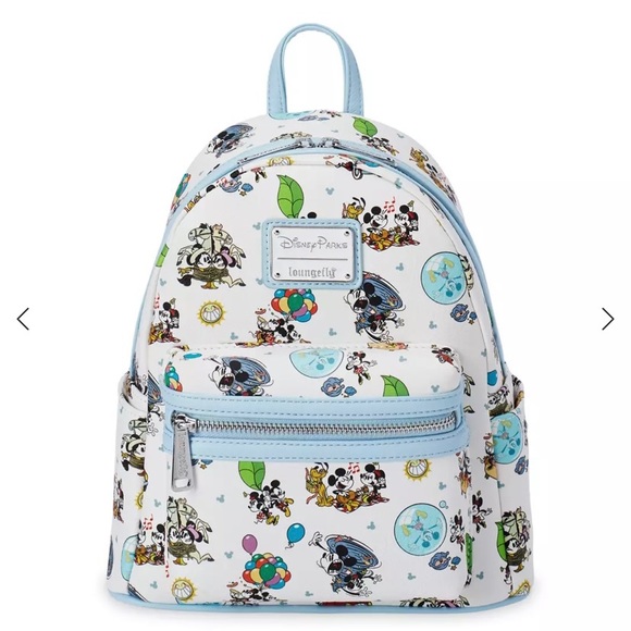 Disney Handbags - Loungefly Mickey & Minnie Runaway railroad mini Backpack